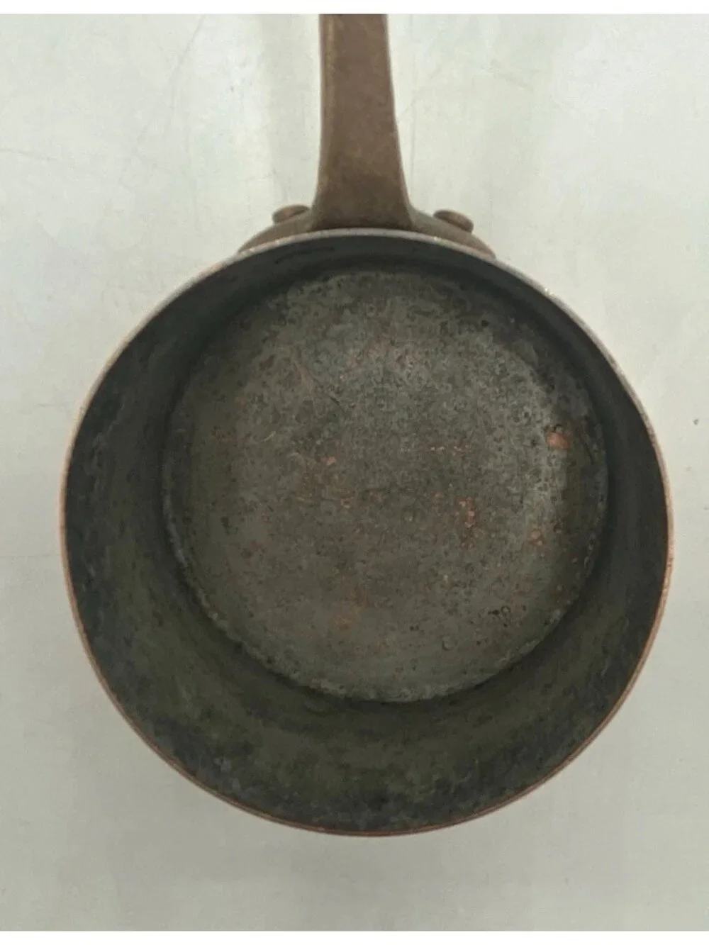 Small Vintage French Copper Pot Les Metaux Ouvres Saucepan Made In France